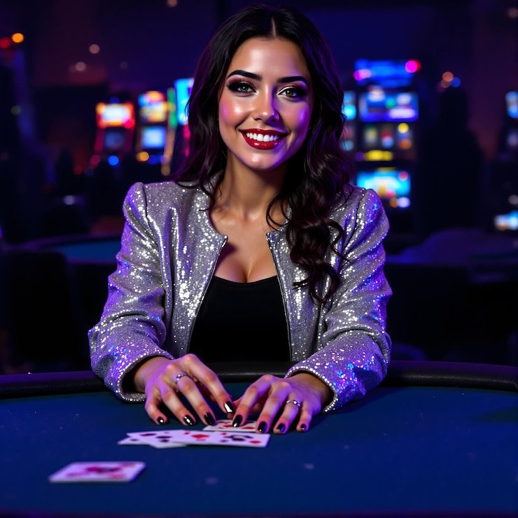 HD roulette broadcast High-definition camera angle of roulette wheel spin at Pretty Gaming